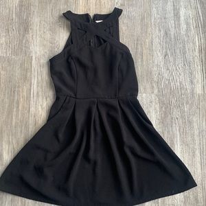 Speechless front cutout fit and flare dress